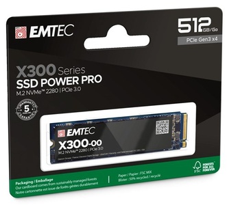 Emtec SSD M.2 NVMe PCIe 3.0 X300 512GB Intern