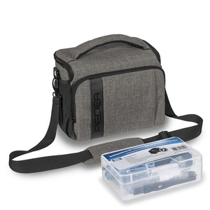 PEDEA Camera Tas XL FASHION PRO (licht) grijs