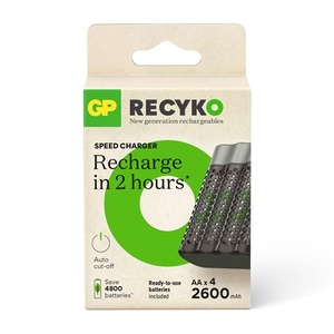 GP USB batterijlader M451 incl. 4 x RECYKO AA 2600 mAh