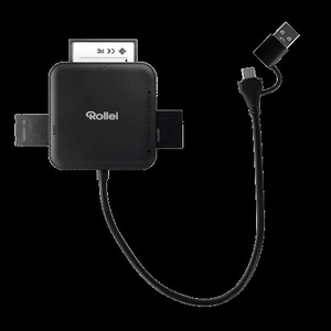 Rollei 4-in-1 Card Reader for SD, CF, MS & microSD