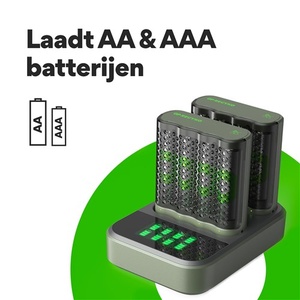 USB batterijlader GP M451 8 x RECYKO AA 2600 mAh dockingstat