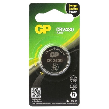 CR2430 GP Lithium knoopcel 3V 1 stuk