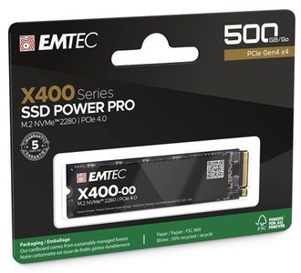 Emtec SSD M.2 NVMe PCIe 4.0 X400 500GB Intern