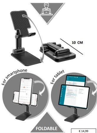 SMARTPHONE/TABLET HOLDER zwart