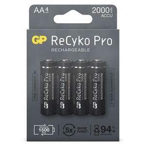 AA batterij Oplaadbaar GP NiMH 2000 mAh ReCyko Pro 1,2V 4 st