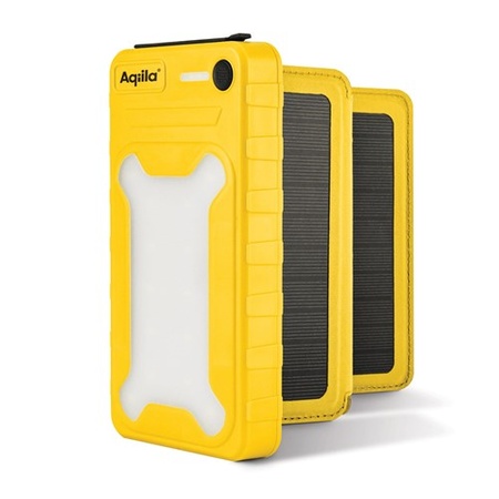 Aqiila Powerbird BS10 Solar Powerbank 20W geel 10.000 mAh