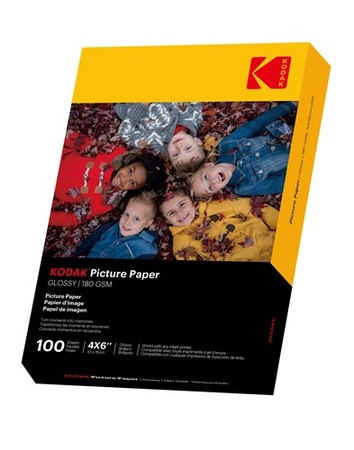 KODAK 100 vellen van 180g/m² fotopapier, Glans, A6 formaat