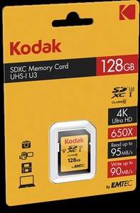 Kodak SD 128GB UHS-I U3 V30 Ultra