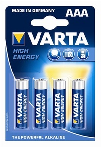 34903 Varta High Energy 4903 AAA Potlood 1200mAh. Blister 4 