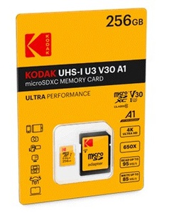 Kodak mSD 256GB UHS-I U3 V30 Ultra
