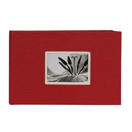 UniTex Slip-In Album Hardcover 40 10x15 cm red