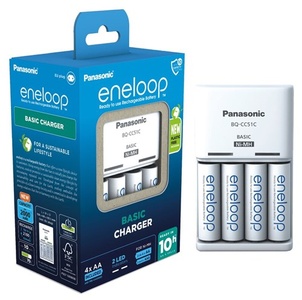 CC51 lader incl. 4x AA 2000 mAh Eneloop