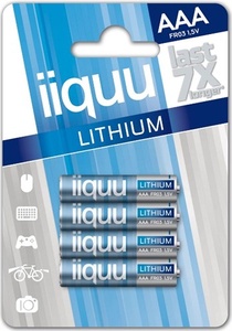 iiquu AAA lithium - blister 4