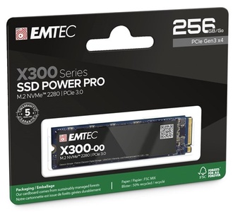 Emtec SSD M.2 NVMe PCIe 3.0 X300 256GB Intern