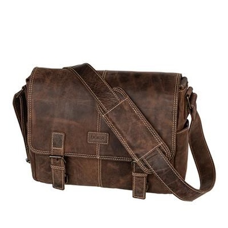Kapstadt Leather Photo Bag Large Vintage Brown