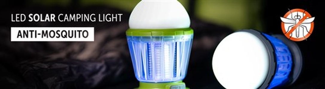 LED Solar Camping Light Anti-Moskito neon green