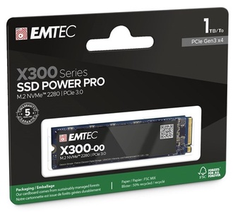 Emtec SSD M.2 NVMe PCIe 3.0 X300 1TB Intern