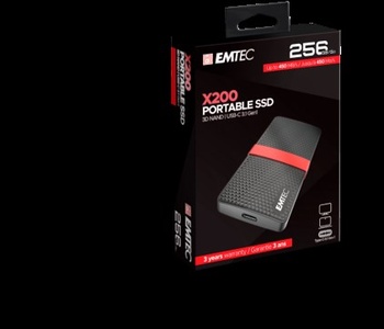 Emtec External SSD 3.2Gen1 X200 256GB Portable