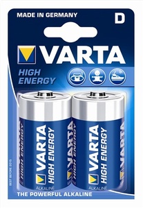 Varta High Energy Alkaline D/LR20 blister 2