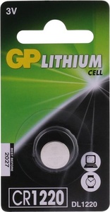 CR1220 GP Lithium knoopcel 3V 1 stuk