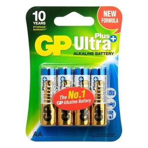 AA batterij GP Alkaline Ultra Plus 1,5V 4 stuks