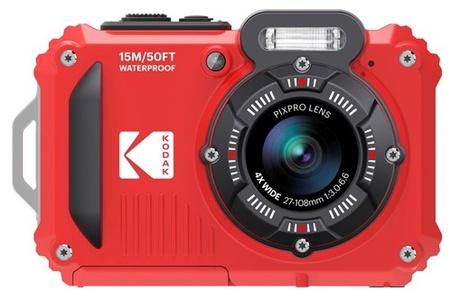 Kodak Waterproof WPZ2, 4x ZOOM, WiFi, Rood