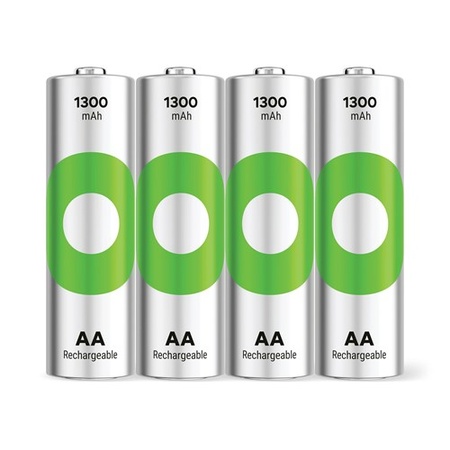 AA batterij Oplaadbaar GP NiMH 1300 mAh RECYKO 1,2V 4 stuks
