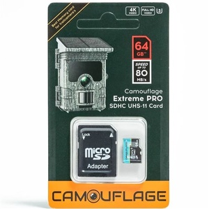Camouflage Trailcamera SD card 64gb