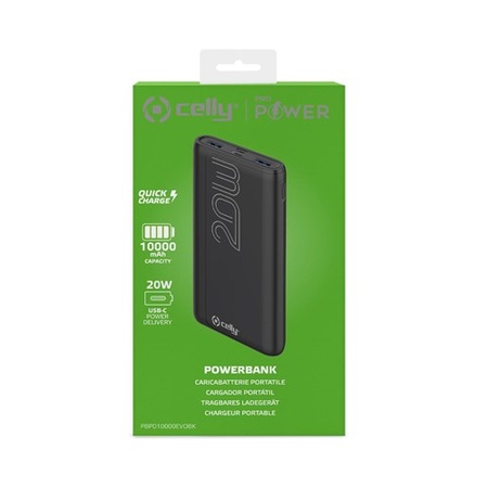 POWERBANK PD20W 10.000 mAh EVO zwart