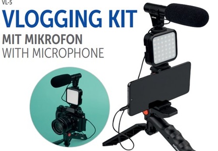 Vlogging Kit with Microphone VL-5