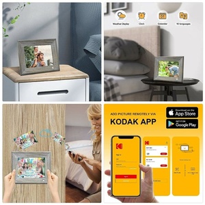 KODAK 10 Inch Wifi Wood Grey Digital Photo Frame