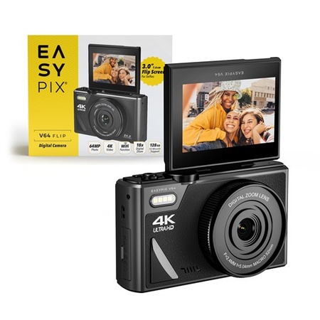 EASYPIX V64 Flip screen camera, wifi