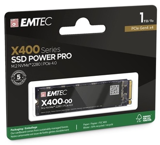 Emtec SSD M.2 NVMe PCIe 4.0 X400 1TB Intern