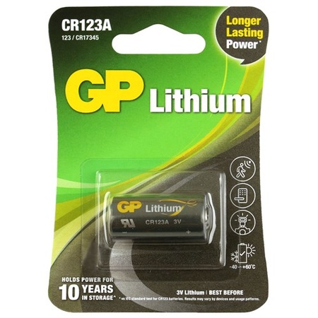 CR123A batterij GP Lithium 1 stuk