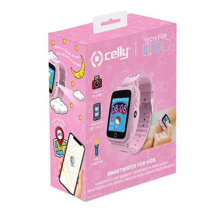SMARTWATCH voor kinderen Roze (incl GPS)