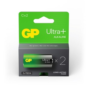 C Baby batterij GP Alkaline Ultra Plus 1,5V 2 stuks
