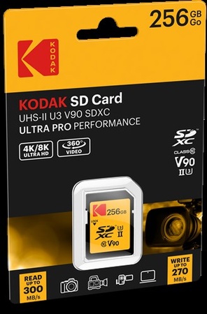 Kodak SD 256GB UHS-II U3 V90 Ultra Pro
