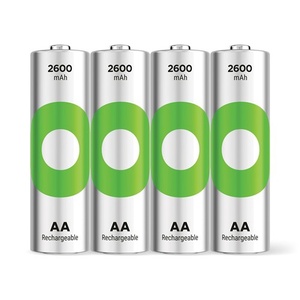 GP AA batterij Oplaadbaar NiMH 2600 mAh RECYKO 1,2V 4 stuks