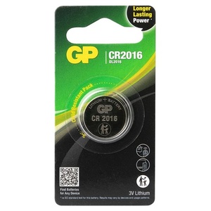 CR2016 GP Lithium knoopcel 3V 1 stuk