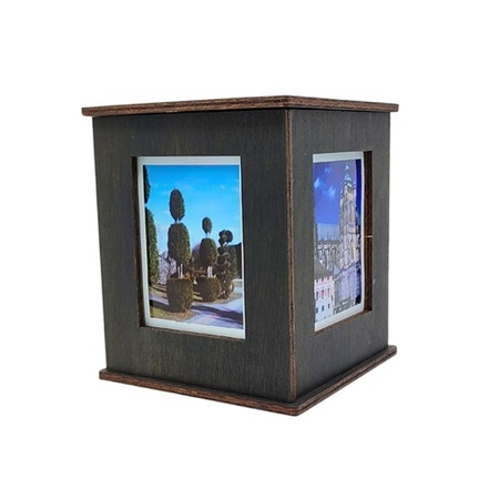 JollyLook Photo Box, HOUT, donker bruin